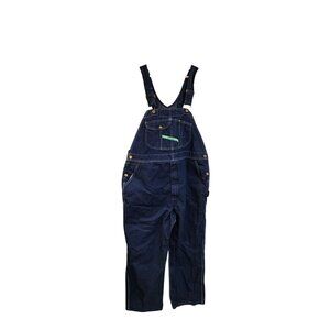 Vintage Key Denim Overalls W42 L29 Mens Blue Jeans 100% Cotton Casual Workwear